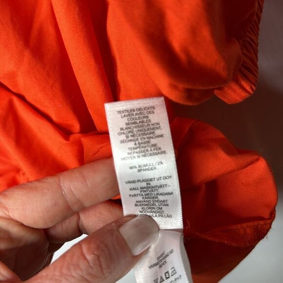 Vineyard Vines Poplin Short Sleeve Blouse. Size Medium. - Picture 8 of 10